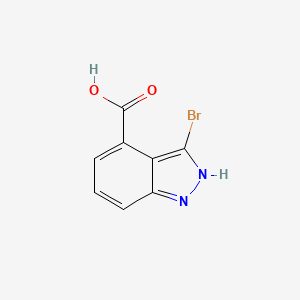molecular formula C8H5BrN2O2 B1459324 3-Bromo-1H-indazole-4-carboxylic acid CAS No. 1363382-97-1