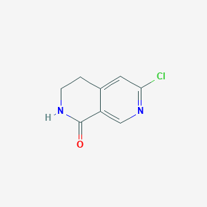 molecular formula C8H7ClN2O B1459326 6-Chloro-3,4-dihydro-2,7-naphthyridin-1(2H)-one CAS No. 1260664-25-2