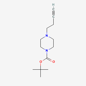molecular formula C13H22N2O2 B1459327 Tert-butyl 4-(but-3-YN-1-YL)piperazine-1-carboxylate CAS No. 1232152-74-7