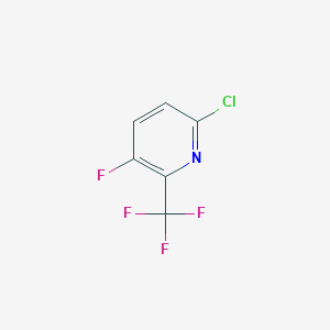 molecular formula C6H2ClF4N B1459331 6-Chloro-3-fluoro-2-(trifluoromethyl)pyridine CAS No. 1227511-58-1