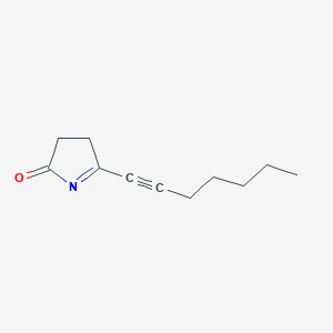 molecular formula C11H15NO B14593353 2H-Pyrrol-2-one, 5-(1-heptynyl)-3,4-dihydro- CAS No. 61307-49-1