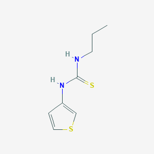 molecular formula C8H12N2S2 B14593385 N-Propyl-N'-thiophen-3-ylthiourea CAS No. 61528-54-9