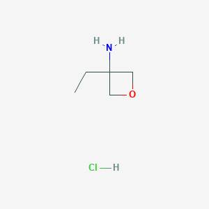 molecular formula C5H12ClNO B1459342 3-Ethyloxetan-3-amine hydrochloride CAS No. 1379288-48-8
