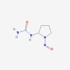 molecular formula C5H10N4O2 B14593528 N-(1-Nitrosopyrrolidin-2-yl)urea CAS No. 61540-19-0