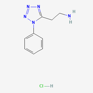 2-(1-phenyl-1H-1,2,3,4-tetrazol-5-yl)ethan-1-amine hydrochloride