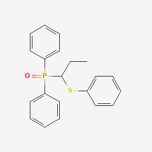 molecular formula C21H21OPS B14593714 Phosphine oxide, diphenyl[1-(phenylthio)propyl]- CAS No. 61173-97-5
