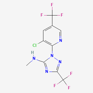 1-(3-chloro-5-(trifluoromethyl)pyridin-2-yl)-N-methyl-3-(trifluoromethyl)-1H-1,2,4-triazol-5-amine