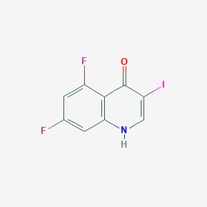 molecular formula C9H4F2INO B1459385 5,7-Difluoro-4-hydroxy-3-iodoquinoline CAS No. 1431364-72-5