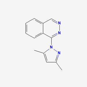 molecular formula C13H12N4 B14593862 Phthalazine, 1-(3,5-dimethyl-1H-pyrazol-1-yl)- CAS No. 60519-05-3