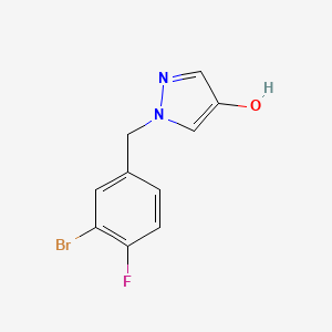 1-(3-Bromo-4-fluorobenzyl)-1H-pyrazol-4-ol