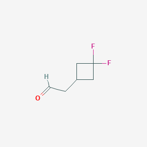 molecular formula C6H8F2O B1459420 2-(3,3-Difluorocyclobutyl)acetaldehyde CAS No. 1374657-08-5