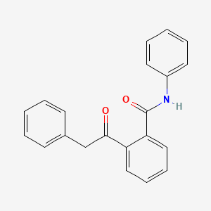 molecular formula C21H17NO2 B14594284 Benzamide, N-phenyl-2-(phenylacetyl)- CAS No. 60984-32-9