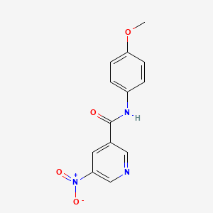 molecular formula C13H11N3O4 B14594298 N-(4-Methoxyphenyl)-5-nitropyridine-3-carboxamide CAS No. 60524-32-5