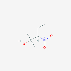 molecular formula C6H13NO3 B14594480 2-Methyl-3-nitropentan-2-ol CAS No. 59906-62-6