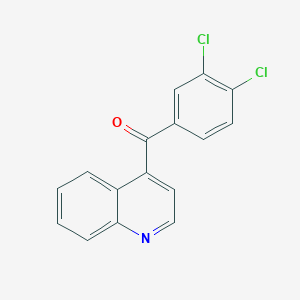molecular formula C16H9Cl2NO B1459449 4-(3,4-Dichlorobenzoyl)quinoline CAS No. 1706462-39-6