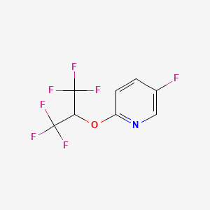 5-Fluoro-2-(1,1,1,3,3,3-hexafluoropropan-2-yloxy)pyridine