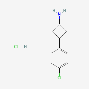 (1r,3r)-3-(4-Chlorophenyl)cyclobutan-1-amine hydrochloride