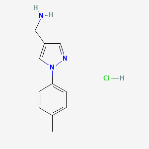 ([1-(4-Methylphenyl)-1h-pyrazol-4-yl]methyl)amine hydrochloride