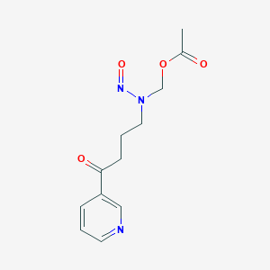 molecular formula C12H15N3O4 B145947 4-(乙酰氧甲基亚硝基氨基)-1-(3-吡啶基)-1-丁酮 CAS No. 127686-49-1