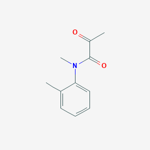 molecular formula C11H13NO2 B14594702 Propanamide, N-methyl-N-(2-methylphenyl)-2-oxo- CAS No. 61110-56-3