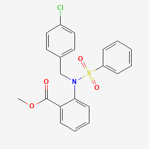 Methyl 2-[(4-chlorobenzyl)(phenylsulfonyl)amino]benzoate