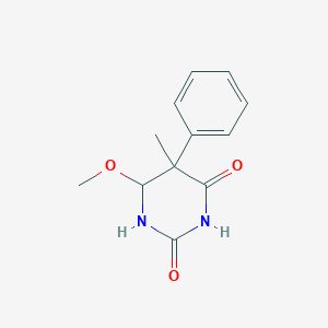 molecular formula C12H14N2O3 B14594758 6-Methoxy-5-methyl-5-phenyldihydropyrimidine-2,4(1H,3H)-dione CAS No. 61257-29-2