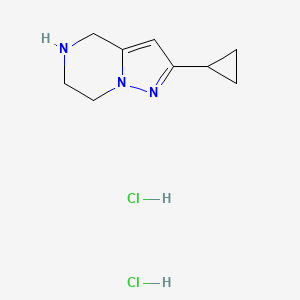 2-cyclopropyl-4H,5H,6H,7H-pyrazolo[1,5-a]pyrazine dihydrochloride