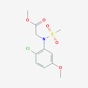 Methyl N-(2-chloro-5-methoxyphenyl)-N-(methylsulfonyl)glycinate