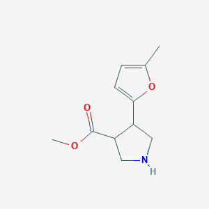 Methyl 4-(5-methylfuran-2-yl)pyrrolidine-3-carboxylate