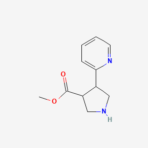 Methyl 4-(pyridin-2-yl)pyrrolidine-3-carboxylate