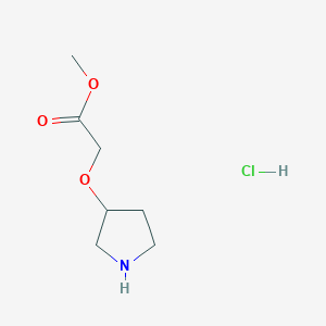 (Pyrrolidin-3-yloxy)-acetic acid methyl ester hydrochloride