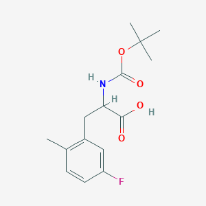 2-{[(tert-Butoxy)carbonyl]amino}-3-(5-fluoro-2-methylphenyl)propanoic acid