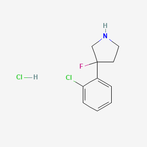 3-(2-Chlorophenyl)-3-fluoropyrrolidine hydrochloride
