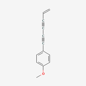 molecular formula C13H10O B14594901 1-(Hex-5-ene-1,3-diyn-1-yl)-4-methoxybenzene CAS No. 59935-69-2
