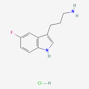 3-(5-fluoro-1H-indol-3-yl)propan-1-amine hydrochloride