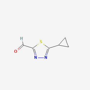 5-Cyclopropyl-1,3,4-thiadiazole-2-carbaldehyde
