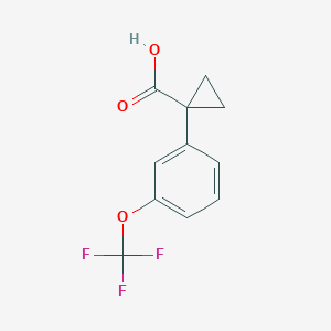 1-[3-(Trifluoromethoxy)phenyl]cyclopropane-1-carboxylic acid