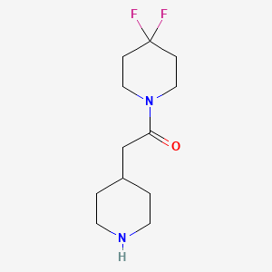 1-(4,4-Difluoropiperidin-1-yl)-2-(piperidin-4-yl)ethan-1-one