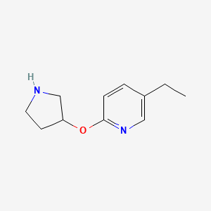 5-Ethyl-2-(pyrrolidin-3-yloxy)pyridine