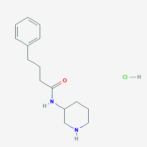 4-phenyl-N-(piperidin-3-yl)butanamide hydrochloride