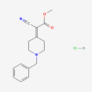 Methyl (1-benzylpiperidin-4-ylidene)(cyano)acetate hydrochloride