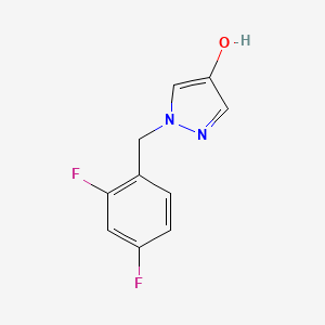 molecular formula C10H8F2N2O B1459515 1-(2,4-Difluoro-benzyl)-1H-pyrazol-4-ol CAS No. 1599994-09-8