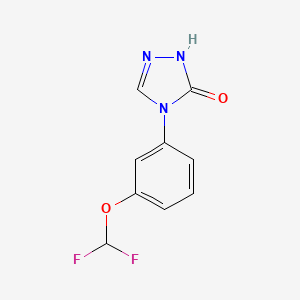 4-[3-(Difluoromethoxy)phenyl]-2,4-dihydro-3H-1,2,4-triazol-3-one