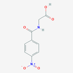 molecular formula C9H8N2O5 B145952 4-Nitrohippuric acid CAS No. 2645-07-0