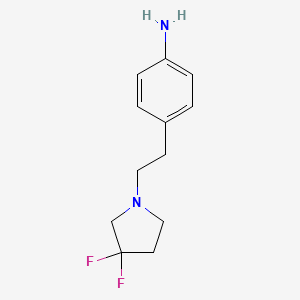 4-[2-(3,3-Difluoropyrrolidin-1-yl)ethyl]aniline