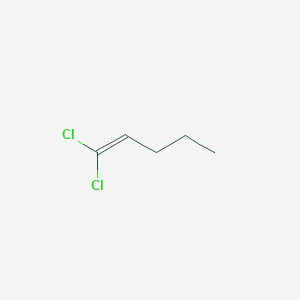molecular formula C5H8Cl2 B14595212 Pentene, dichloro- CAS No. 61626-70-8