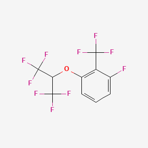 1-Fluoro-3-(1,1,1,3,3,3-hexafluoropropan-2-yloxy)-2-(trifluoromethyl)benzene