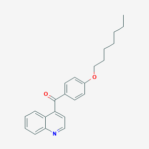 molecular formula C23H25NO2 B1459526 4-(4-Heptyloxybenzoyl)quinoline CAS No. 1706462-37-4