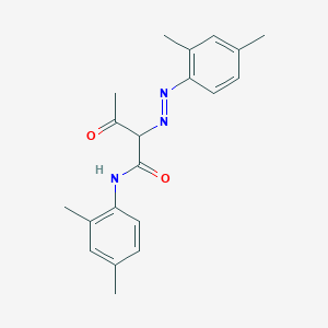 molecular formula C20H23N3O2 B14595305 N-(2,4-Dimethylphenyl)-2-[(E)-(2,4-dimethylphenyl)diazenyl]-3-oxobutanamide CAS No. 61109-38-4