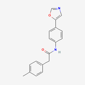 Benzeneacetamide, 4-methyl-N-[4-(5-oxazolyl)phenyl]-